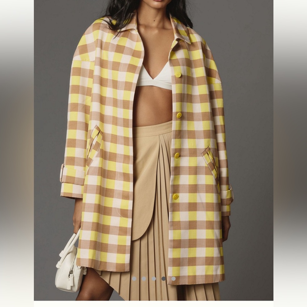 Maeve Gingham Swing Jacket - Picture 4 of 5
